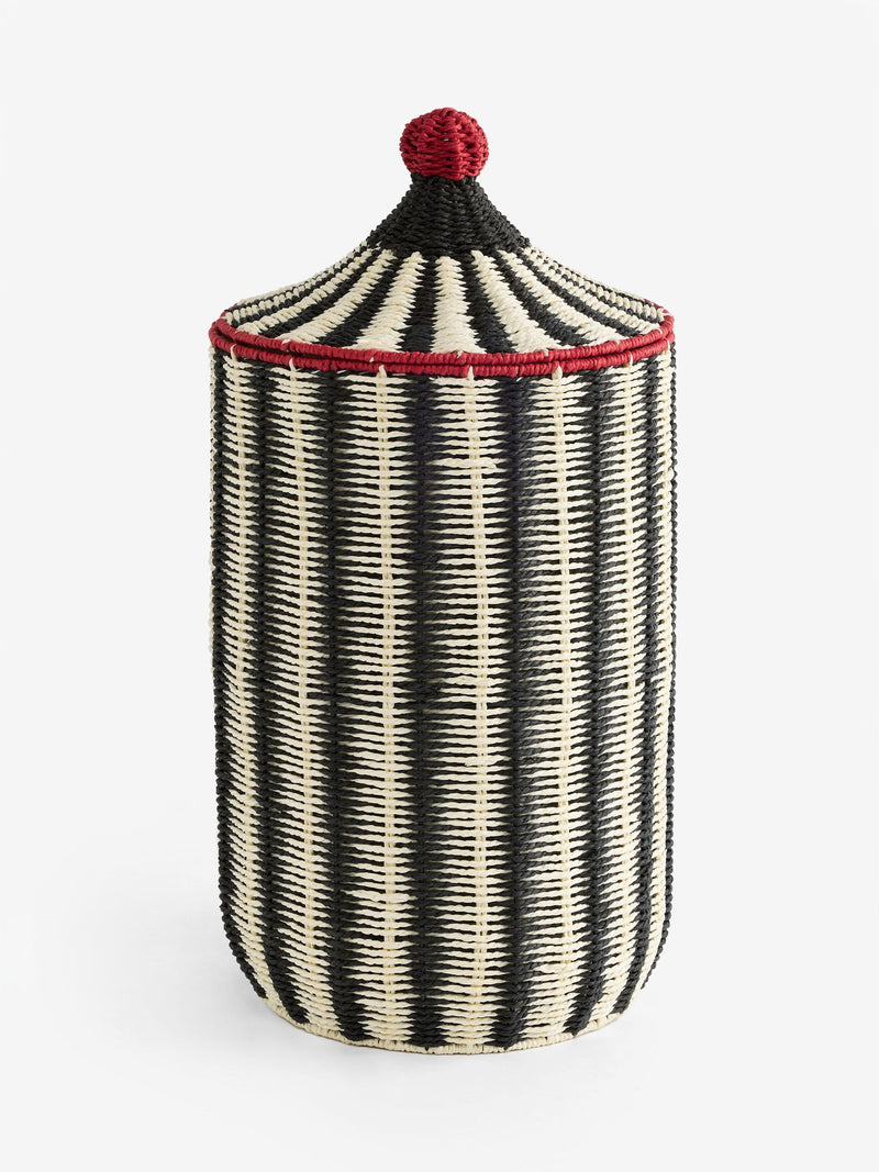 Rockett St George striped laundry basket circus style (British brand)