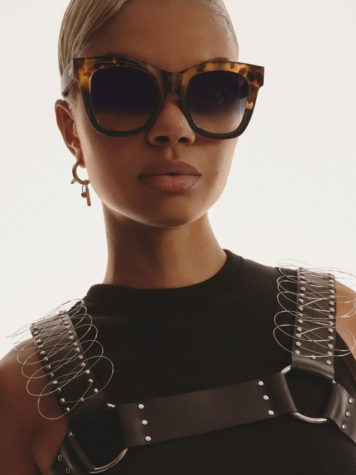 QUAY Animal Print After Hours sunglasses, UK version
