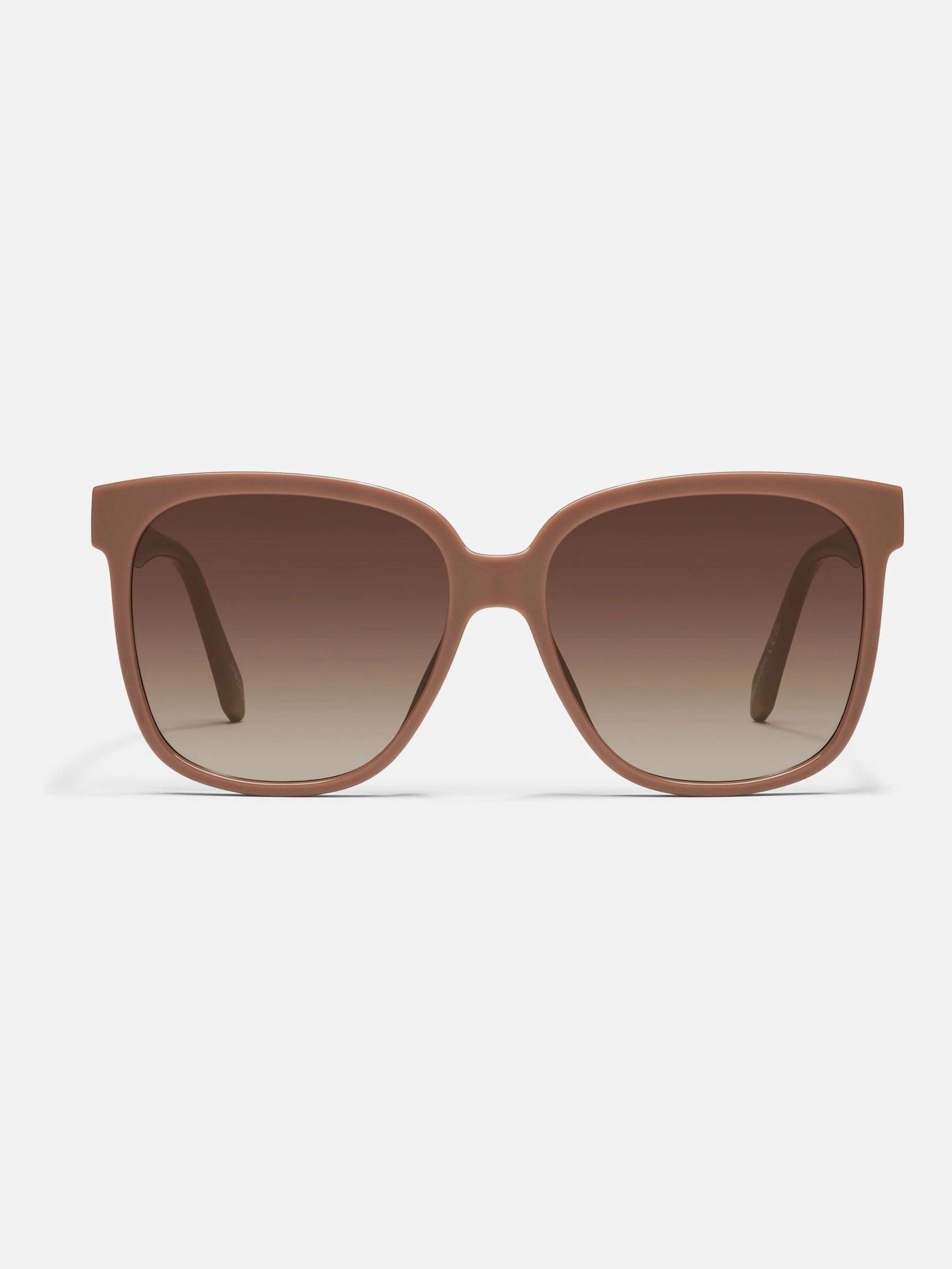 QUAY Brown Wide Awake Sunglass