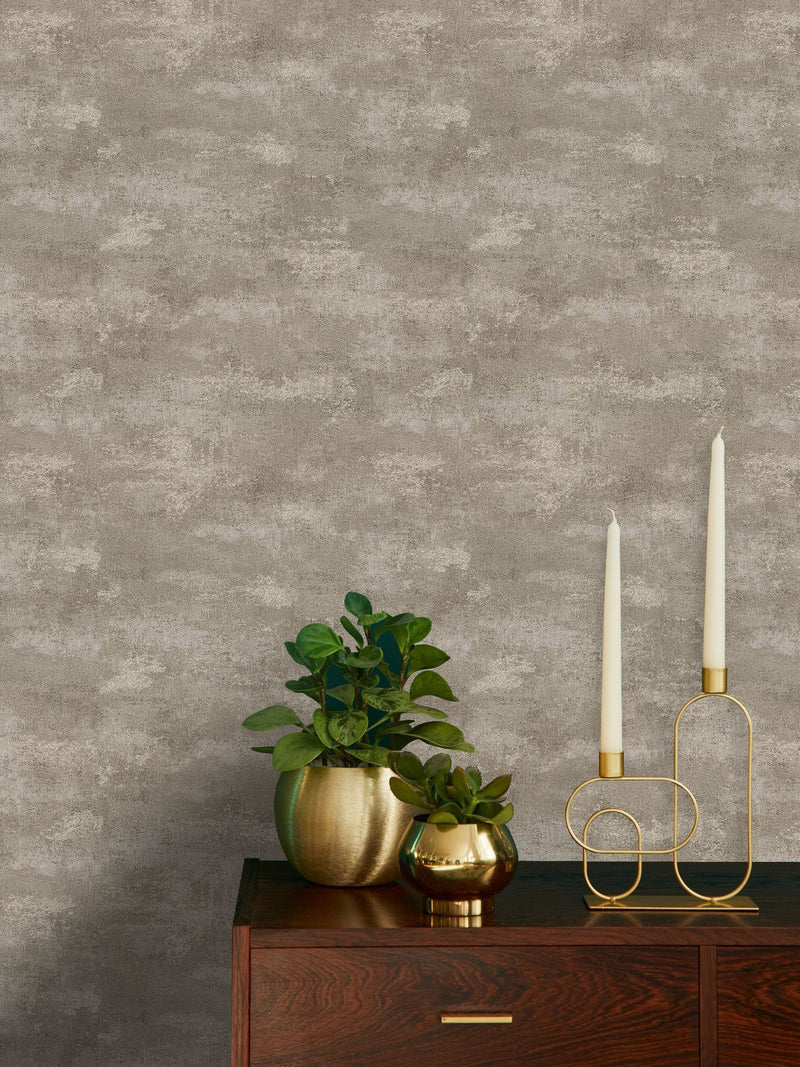 Graham & Brown Mocha Boutique Urban Plaster Heavy Weight Vinyl 10M Wallpaper
