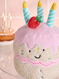 pink birthday cake shaped plush toy 22cm (British brand)