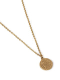 DCK mens gold tone stainless steel coin necklace - British product
