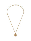 DCK mens gold tone stainless steel coin necklace - British product