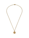 DCK mens gold tone stainless steel coin necklace - British product