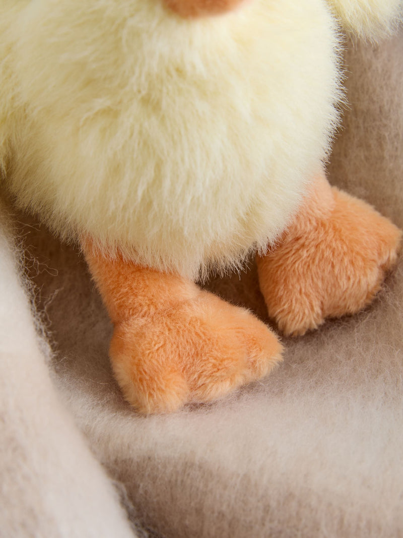 Yellow Chick plush toy made from recycled polyester - British product