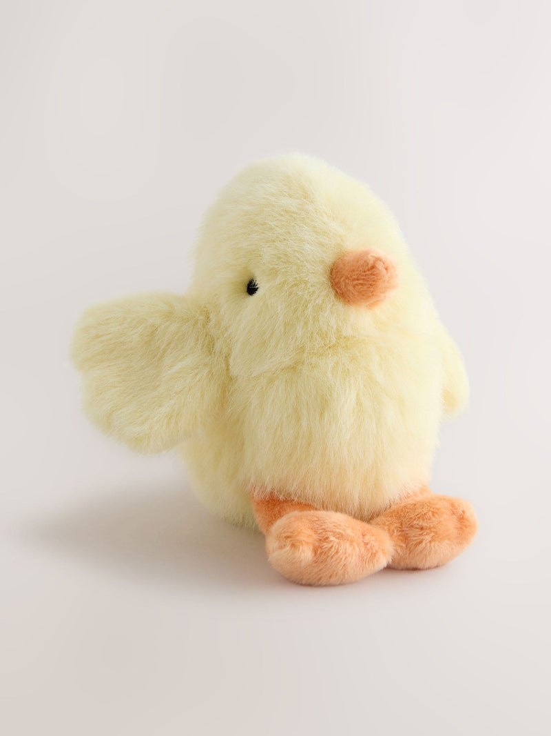Yellow Chick plush toy made from recycled polyester - British product