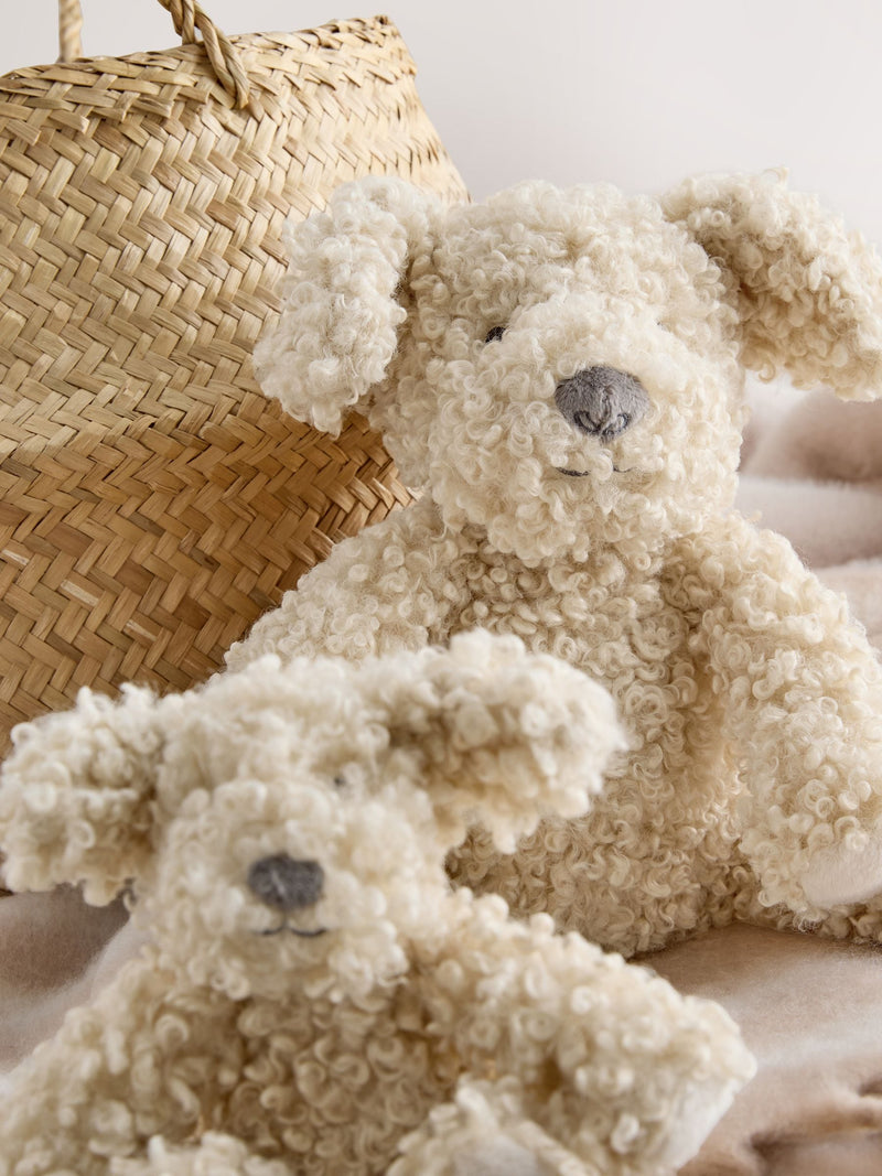Neutral Charlie the Cockapoo soft plush toy - British product
