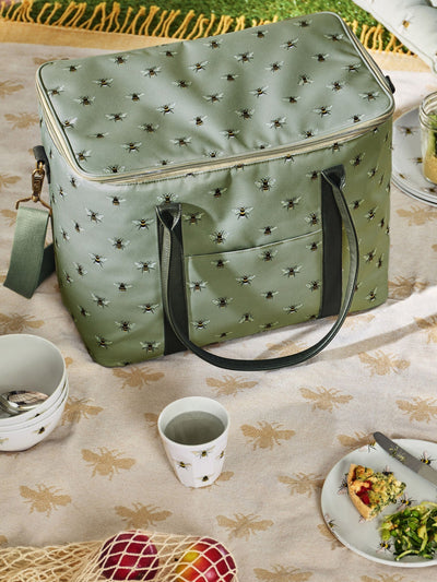 Next Sophie Allport Sage Green Bees Pocket Picnic Bag- Buy online at McGrocer