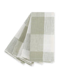 Sophie Allport sage green linen gingham napkins set of 4 (British brand)