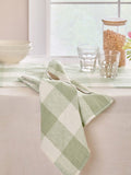 Sophie Allport sage green linen gingham napkins set of 4 (British brand)
