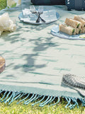Sophie Allport Teal Blue Dragonfly picnic blanket (British brand)