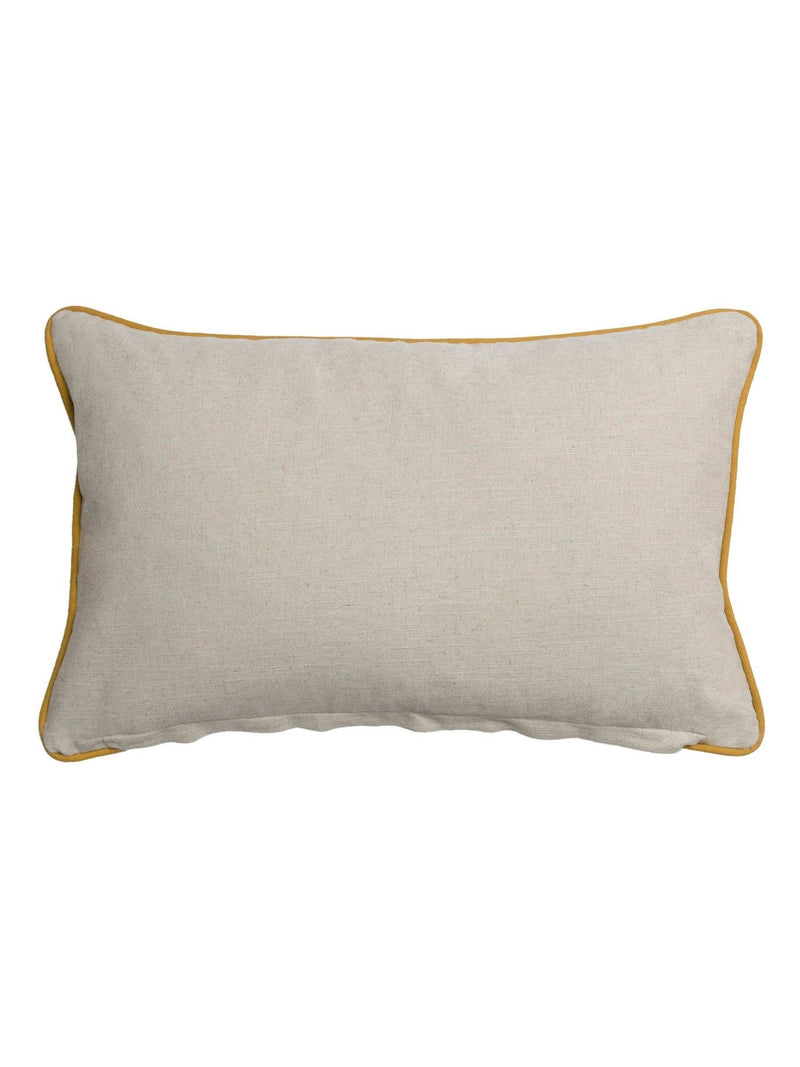 Sophie Allport embroidered bee cushion linen blend 35x55cm, imported from the UK