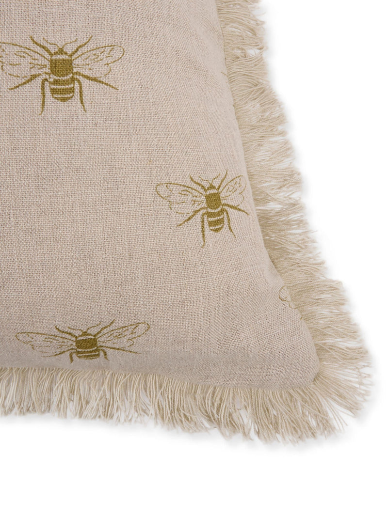 Sophie Allport natural linen bee cushion 50cm - British product