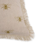 Sophie Allport natural linen bee cushion 50cm - British product