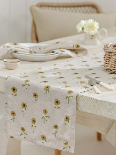 Next Sophie Allport Natürliches Leinen Sonnenblumen-Tischläufer 280cm x 35cm- Online kaufen bei McGrocer