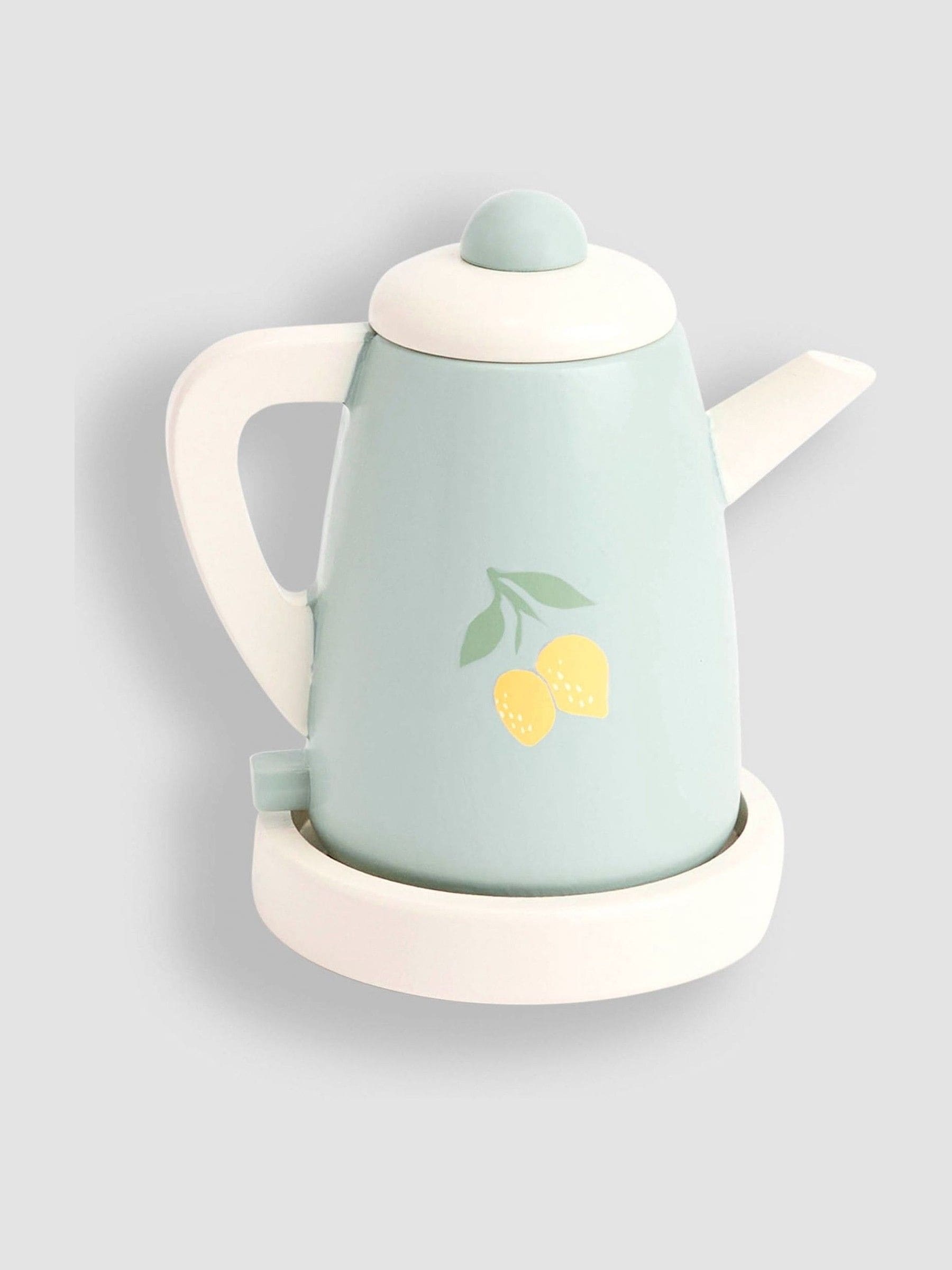 JoJo Maman Bébé wooden toy kettle and tea cups - British product
