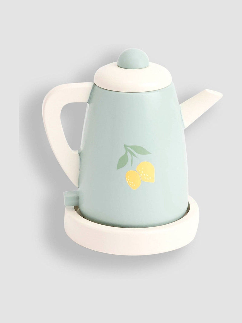 JoJo Maman Bébé wooden toy kettle and tea cups - British product