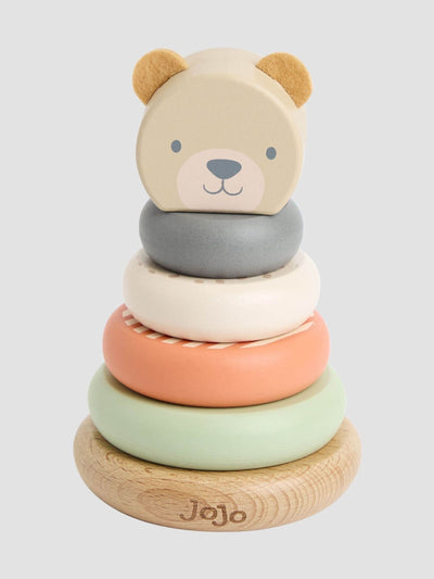 Next JoJo Maman Bébé Wooden Bear Stacker Wooden Stacking Toy 14cm x 9cm- Buy online at McGrocer