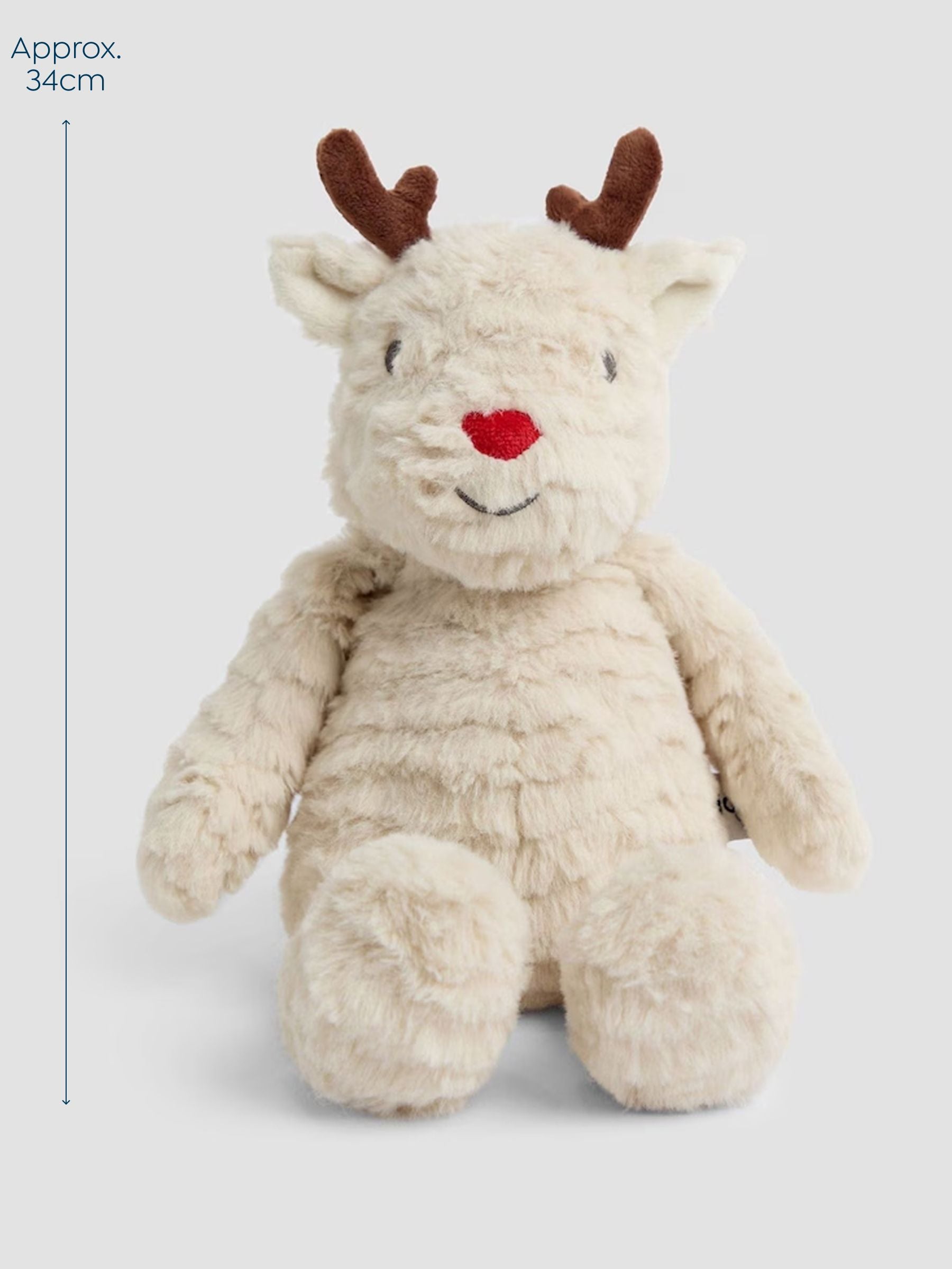 JoJo Maman Bébé René Reindeer medium plushie (British brand)