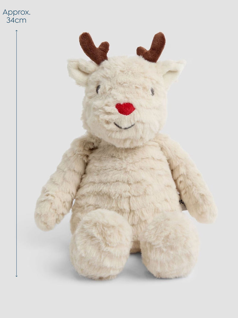 JoJo Maman Bébé René Reindeer medium plushie (British brand)
