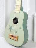 JoJo Maman Bébé wooden toy guitar green 55 cm - British product