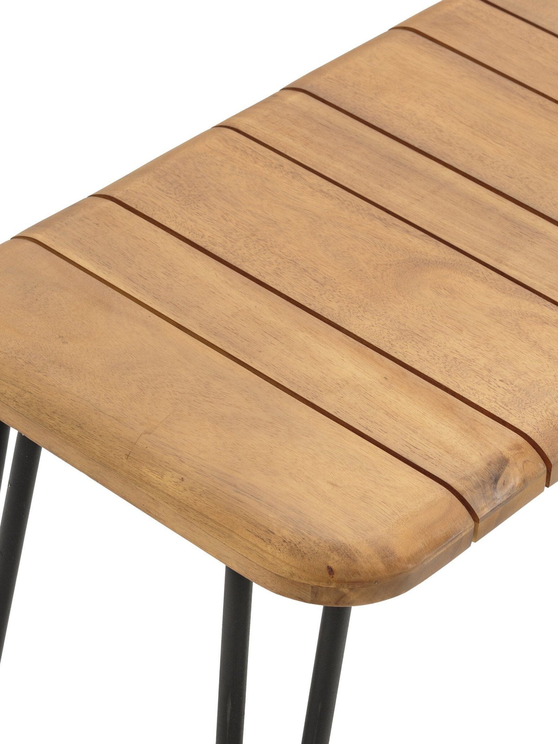 La Redoute Acacia Spritz folding garden bench 120cm, imported from the UK