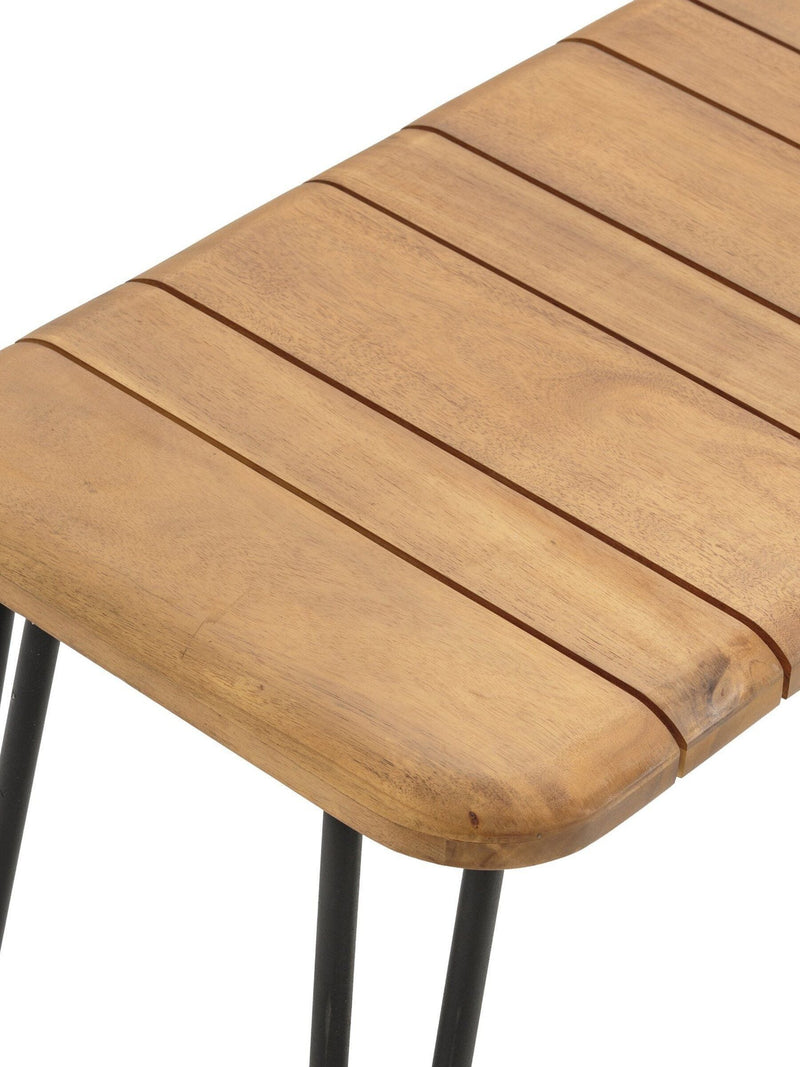 La Redoute Acacia Spritz folding garden bench 120cm, imported from the UK