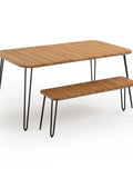La Redoute Acacia Spritz folding garden bench 120cm, imported from the UK