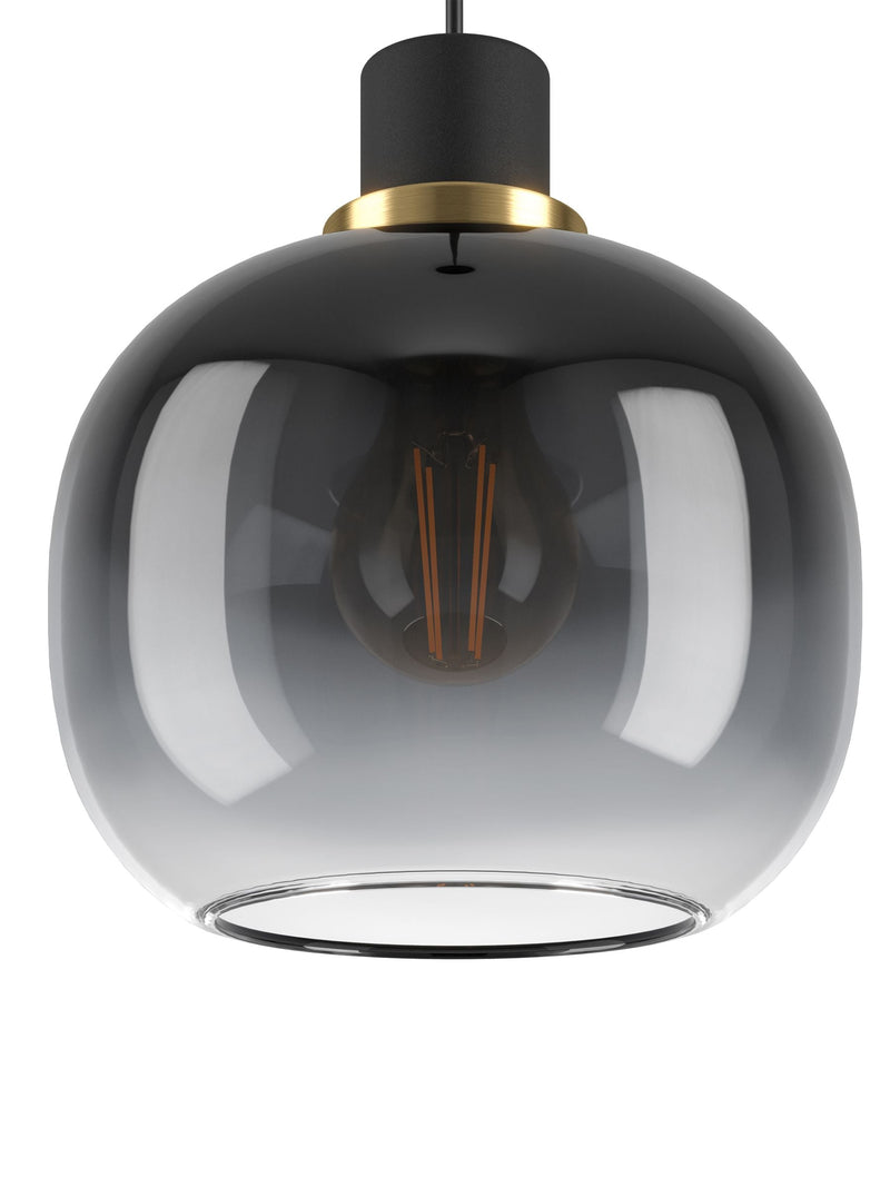 Eglo OILELLA linear glass pendant ceiling light, UK version