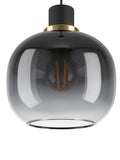 Eglo OILELLA linear glass pendant ceiling light, UK version