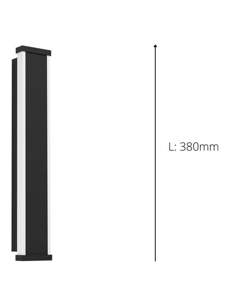 Eglo Neviano outdoor wall light black LED, UK version