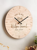 No Ordinary Gift personalised oak anniversary clock 27x27cm (British brand)