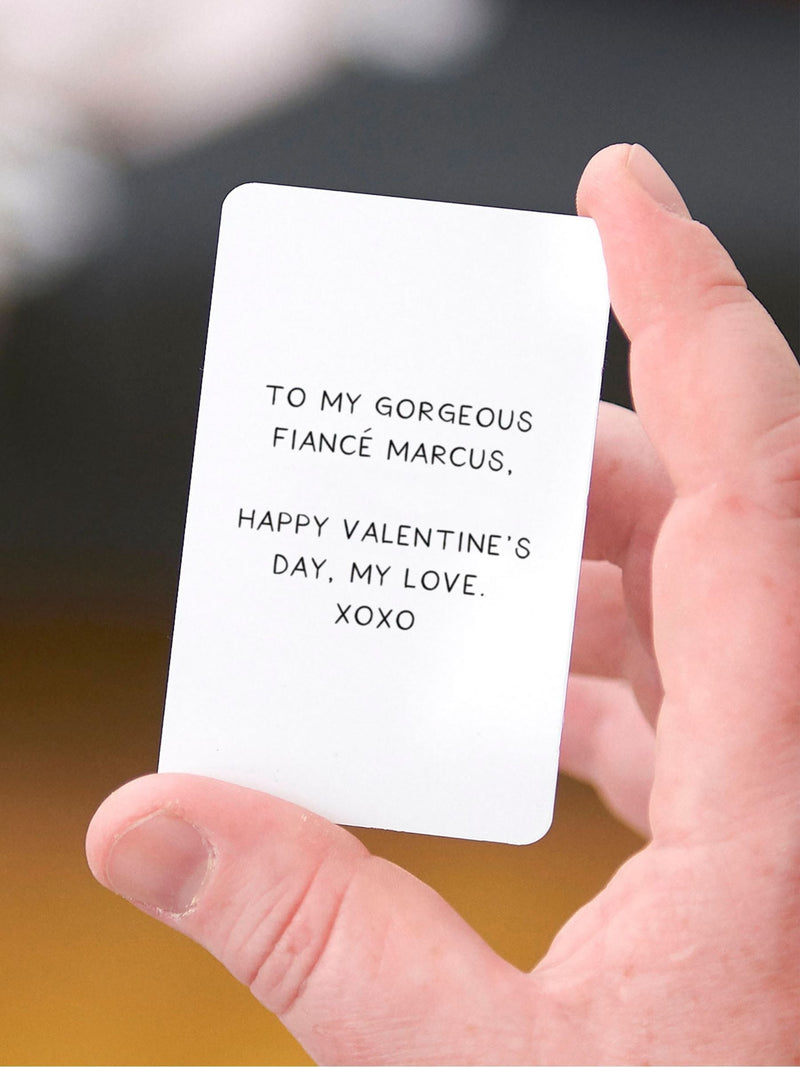 No Ordinary Gift personalised photo wallet insert card, imported from the UK