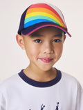 Little Bird navy rainbow stripe baseball cap - British product