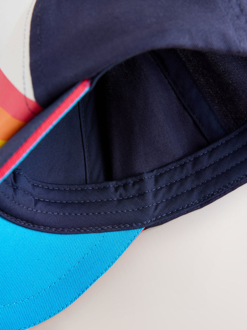 Little Bird navy rainbow stripe baseball cap - British product