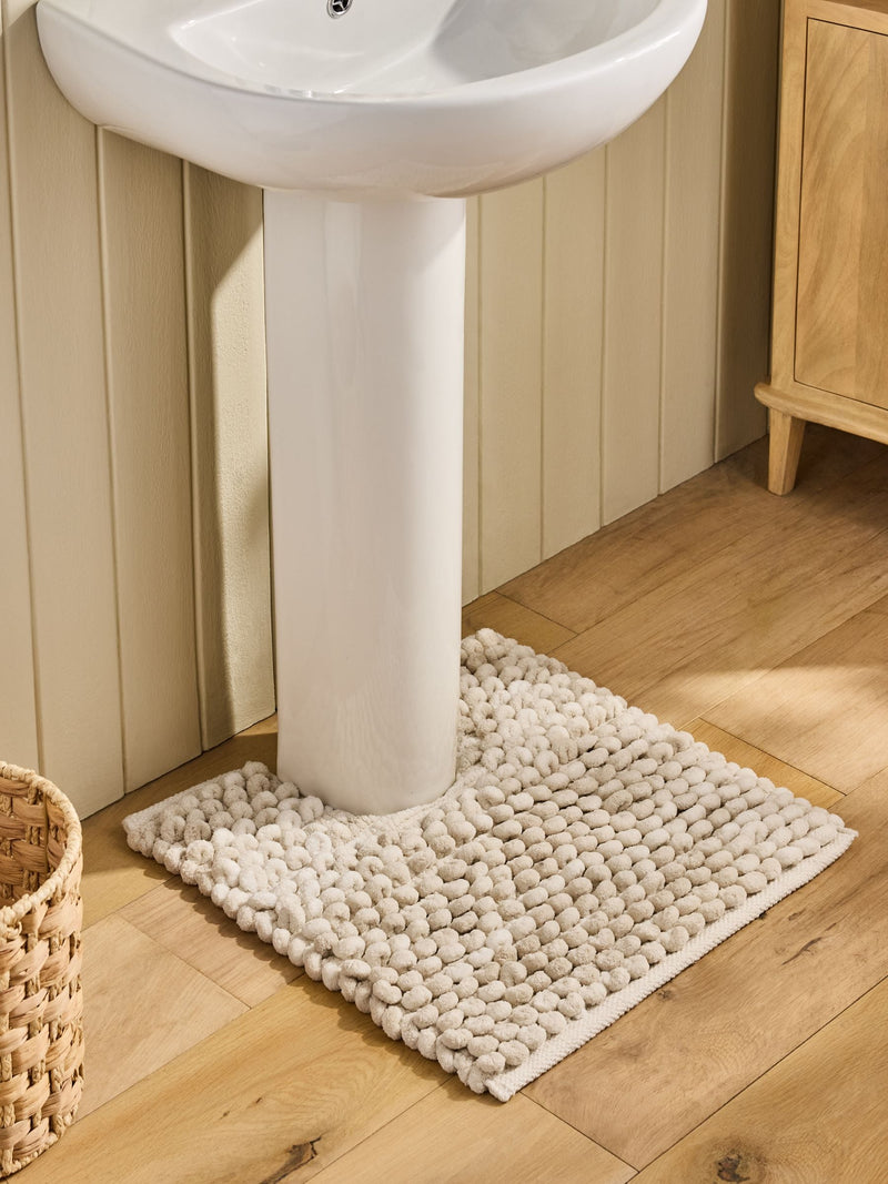 Natural Bobble Pedestal Mat