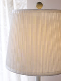 Shabby Chic White Florence table lamp 77cm - British product