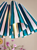Eleanor Bowmer wavy lampshade pink blue stripe - British product