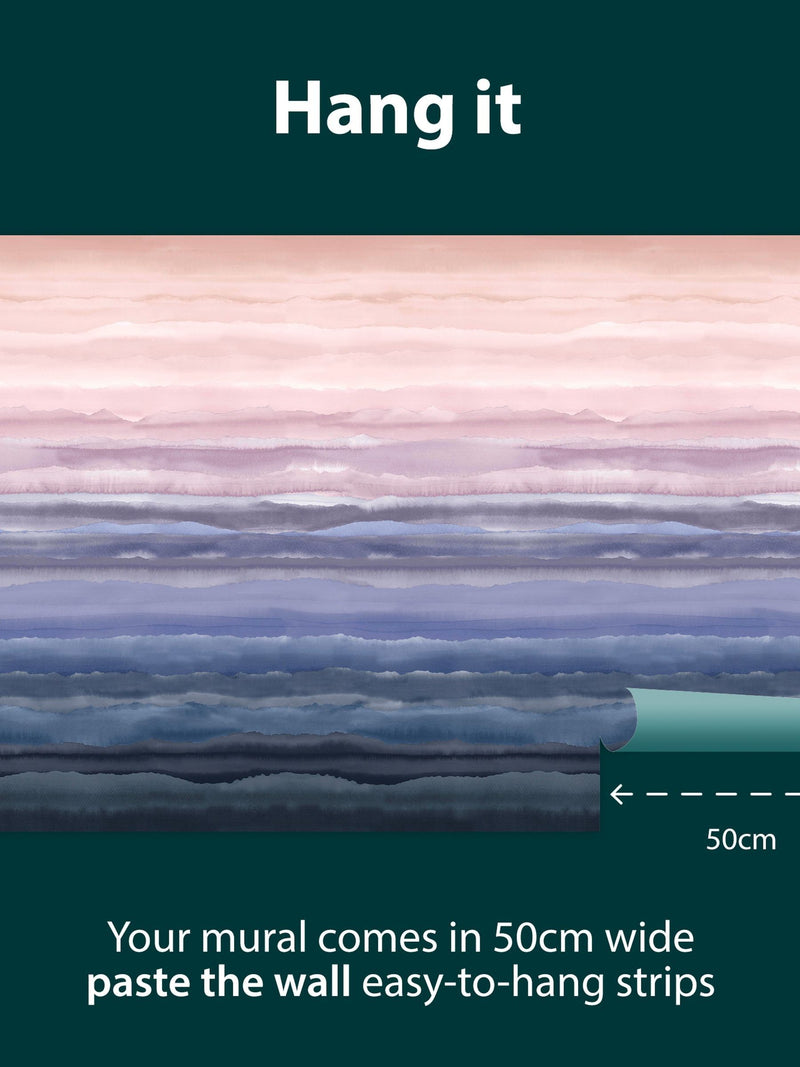 Clarissa Hulse Rose Quartz Strata mural 2.5m x 4m, UK version