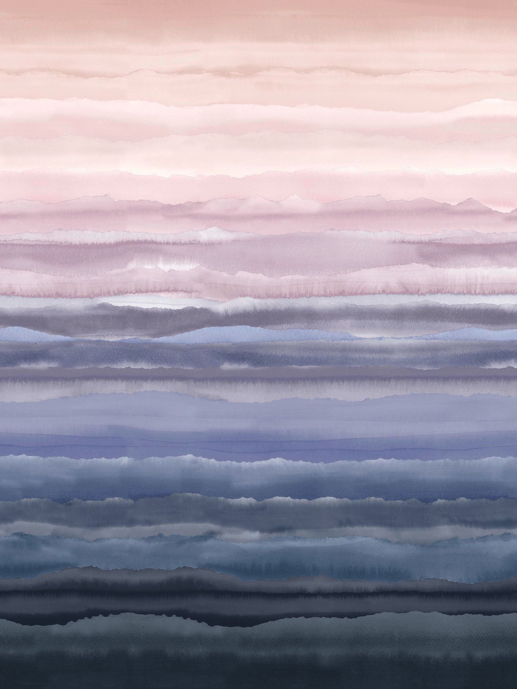 Clarissa Hulse Rose Quartz Strata mural 2.5m x 4m, UK version