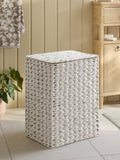 Cream Hepworth Wicker Effect Hamper Laundry