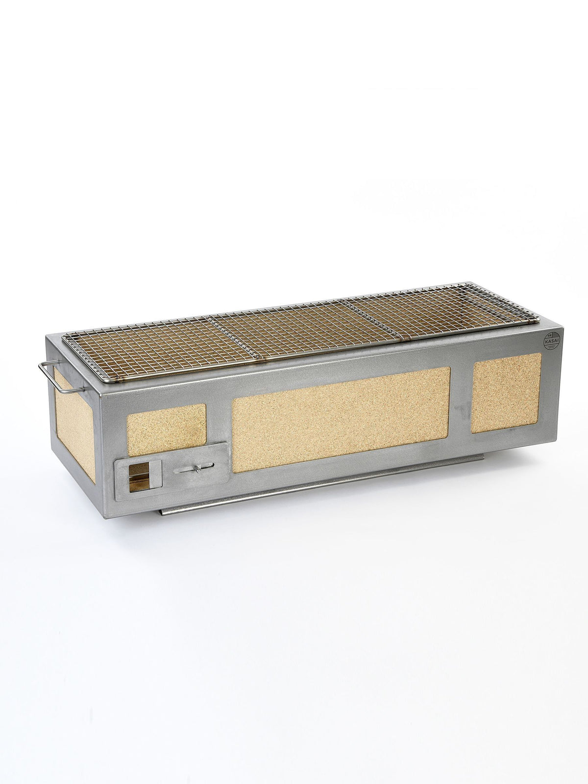 Kasai Konro grill silver long stainless steel finish, UK version