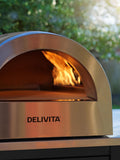 Delivita Very Black dual fuel gas oven outdoor pizza oven - British brand