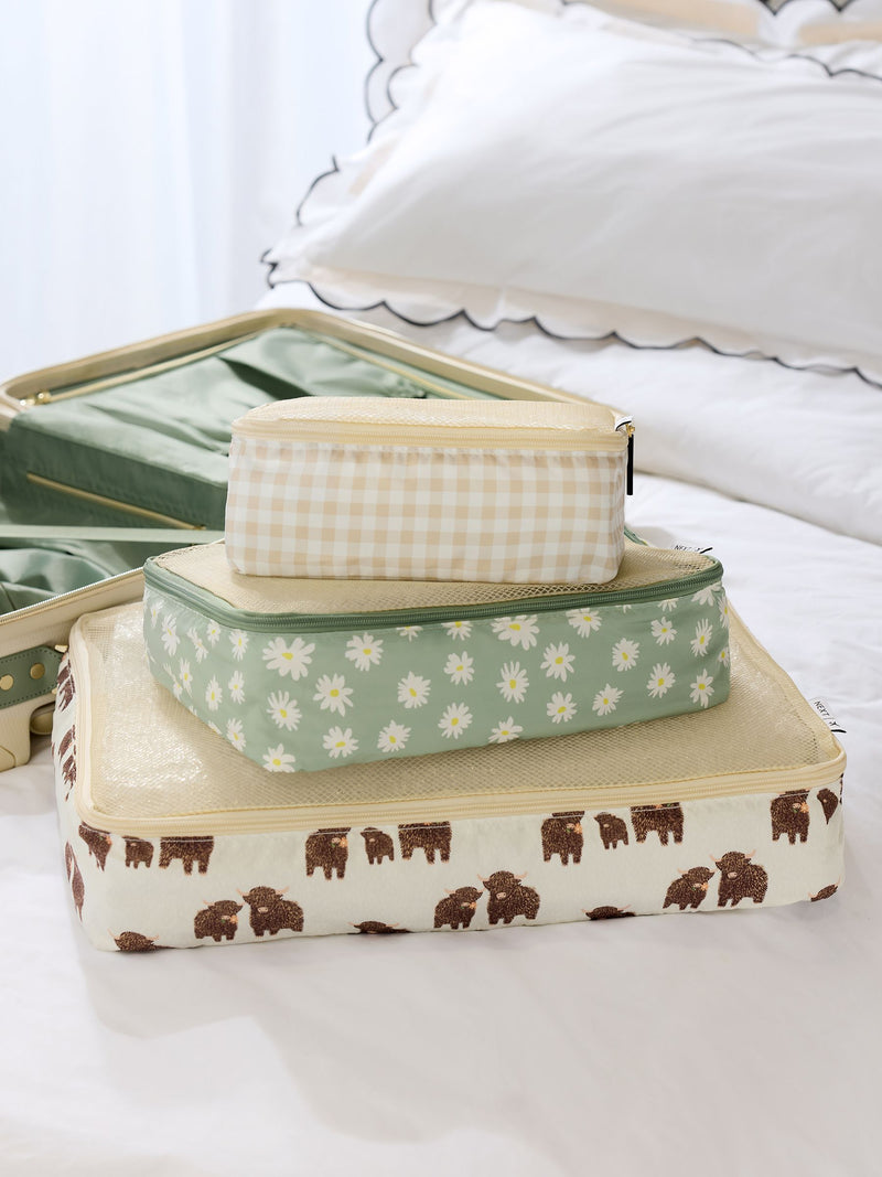 Hamish The Highland Cow packing cubes set - British product