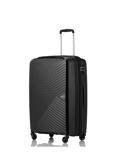 Next Tripp Black Medium Expandable Suitcase- Buy online at McGrocer