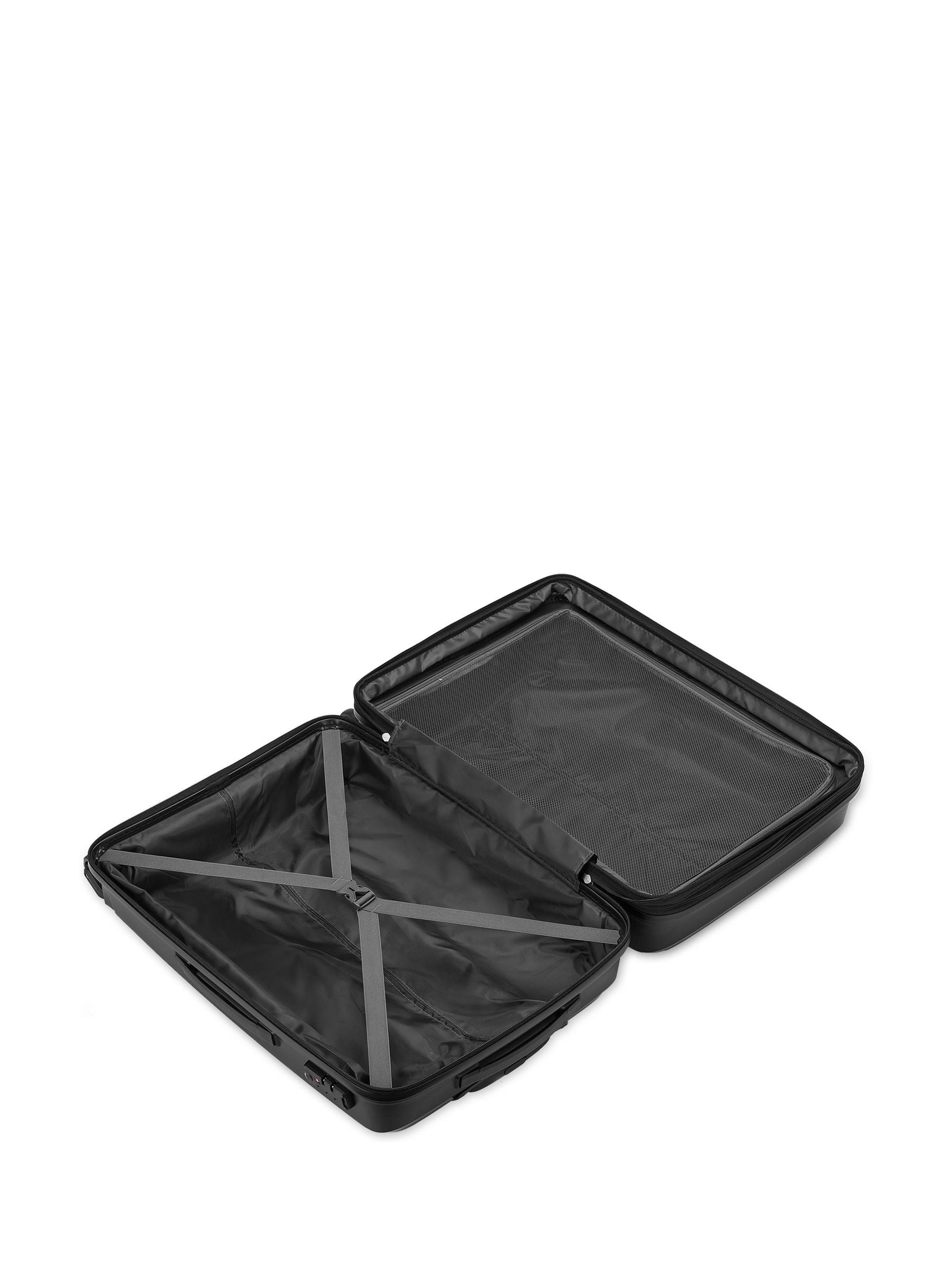 Tripp black medium expandable suitcase - British product