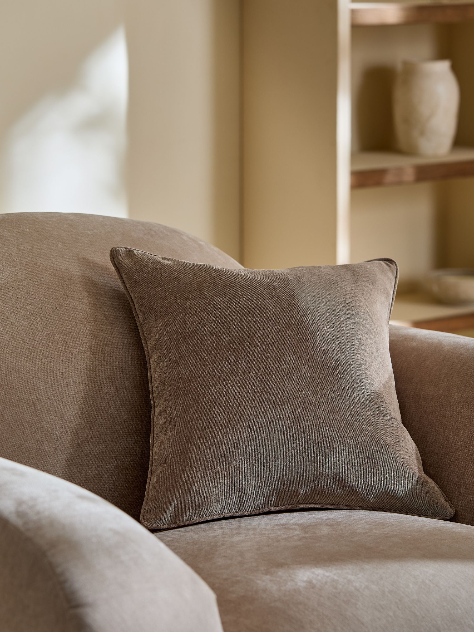 Burnt Orange 59 x 59cm Soft Velour Cushion