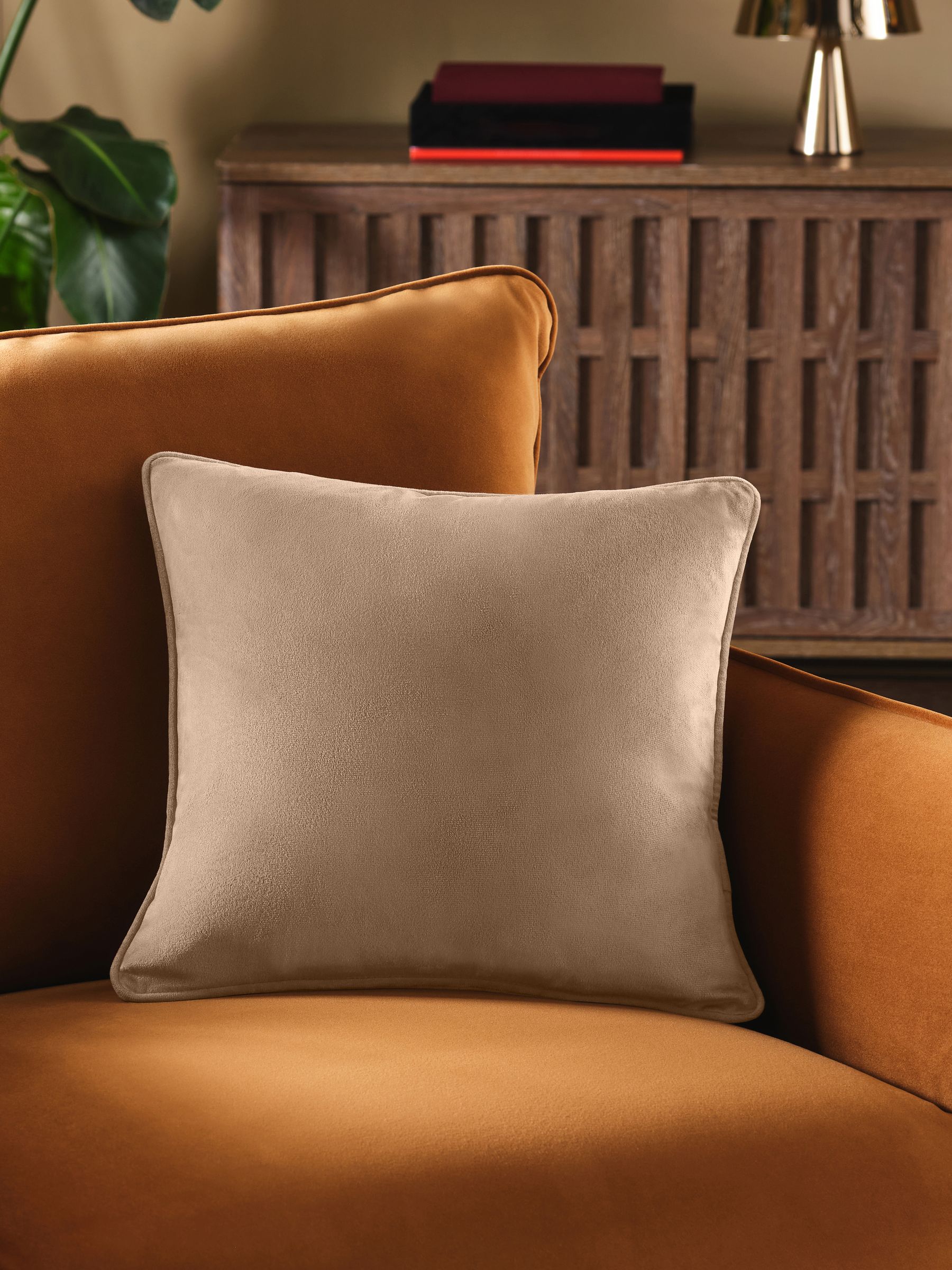 Navy Velvet Cushion 59 x 59cm
