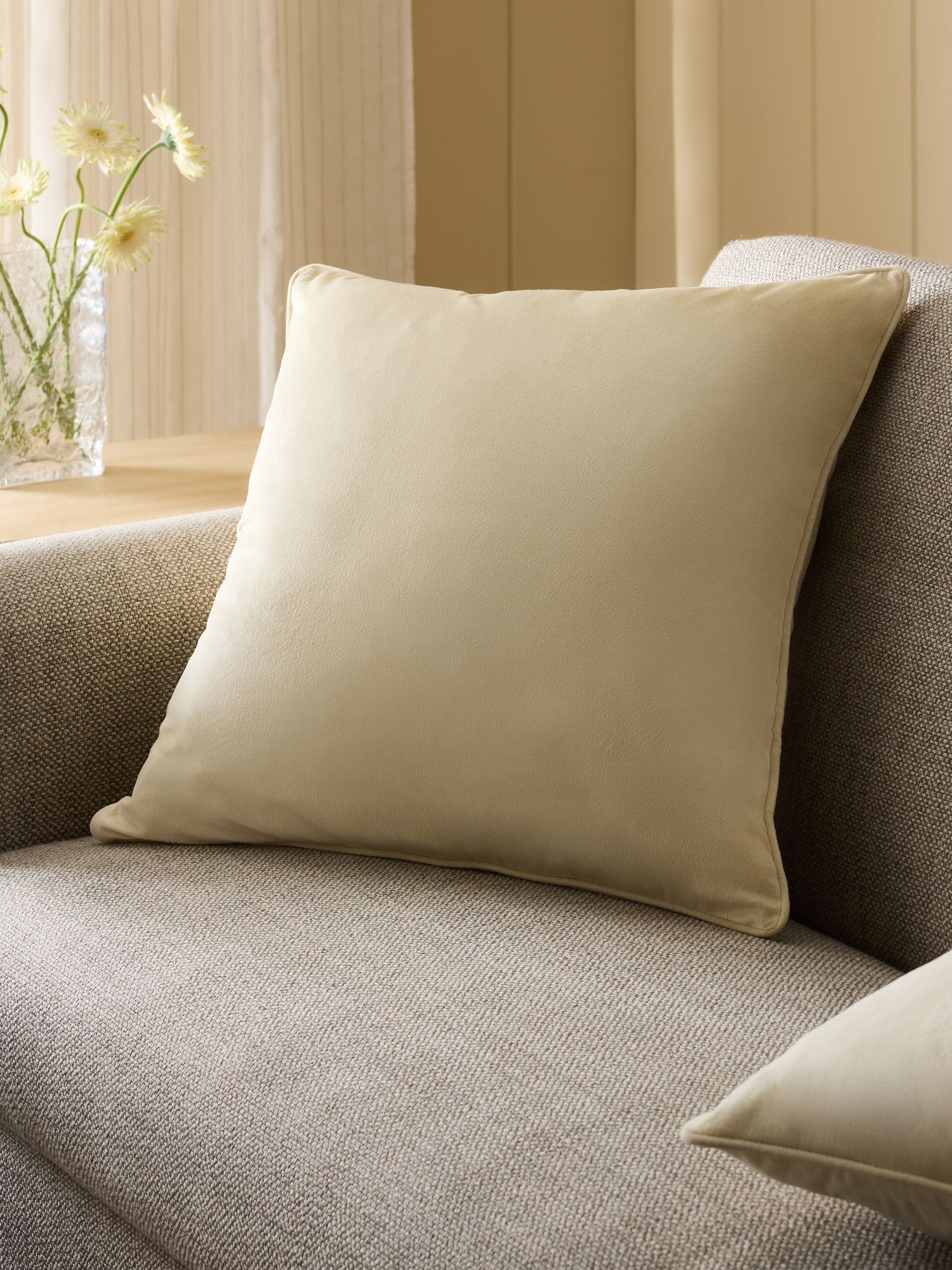 Navy Velvet Cushion 59 x 59cm