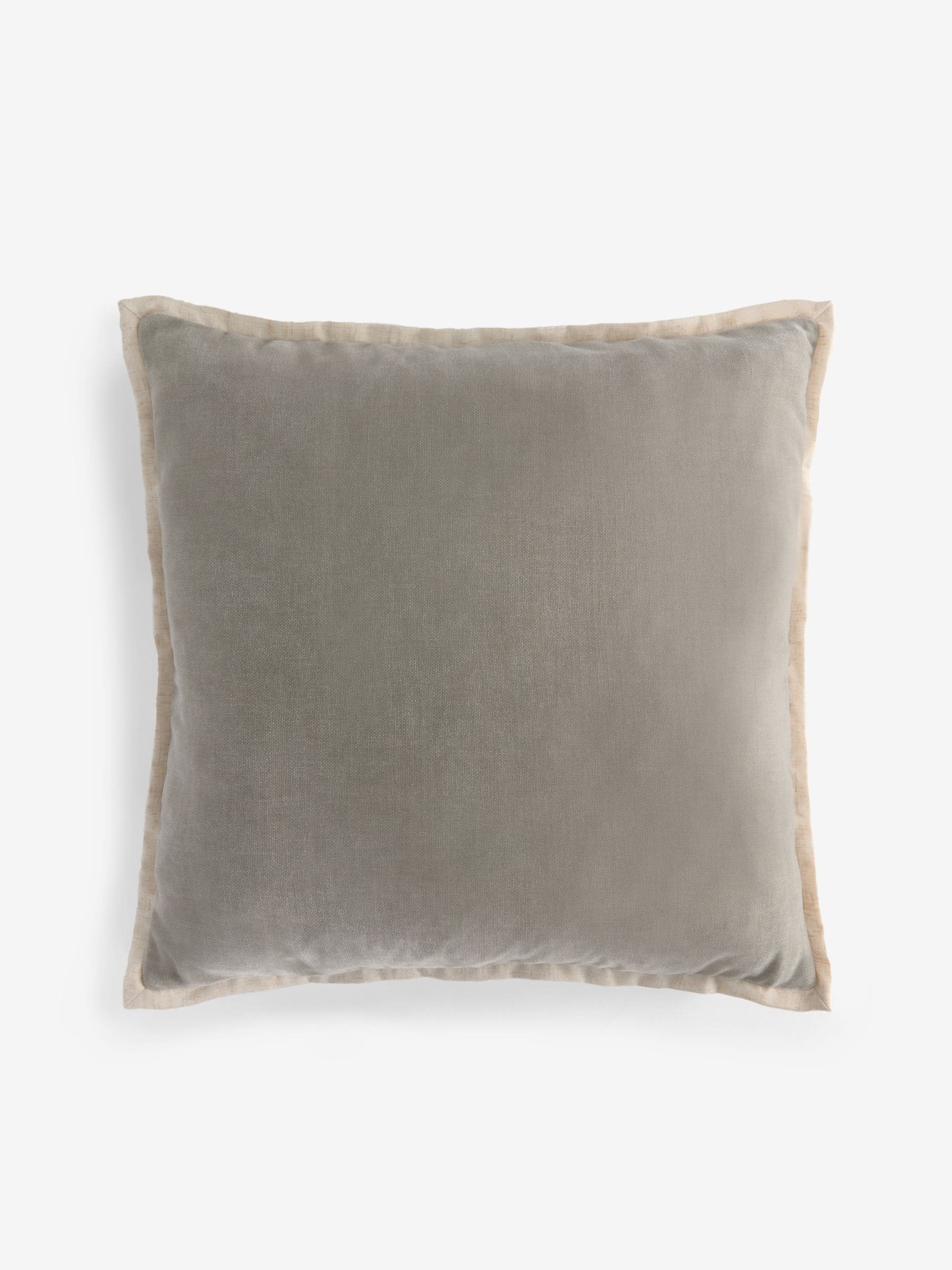 Loxley grey chenille cushion 50 x 50cm, imported from the UK